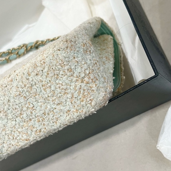 Chanel Classic Tweed Double Flap Bag - Picture 10 of 16